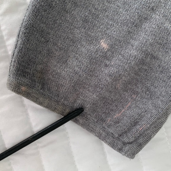 Liz Claiborne Cardigan Reversible Cotton Buttons Long Sleeve Gray Blue Women’s S - Picture 13 of 16